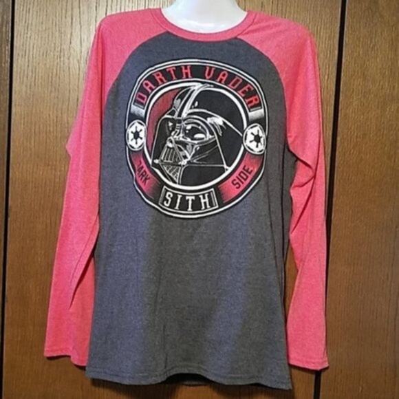 Star Wars Tops - STAR WARS DARTH VADER BASEBALL TSHIRT SZ MEDIUM